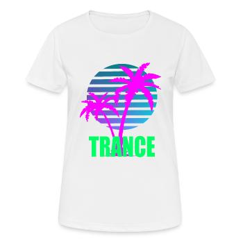transe - T-shirt respirant Femme - blanc - Devant - AI Model Female 172 dark (172cm)