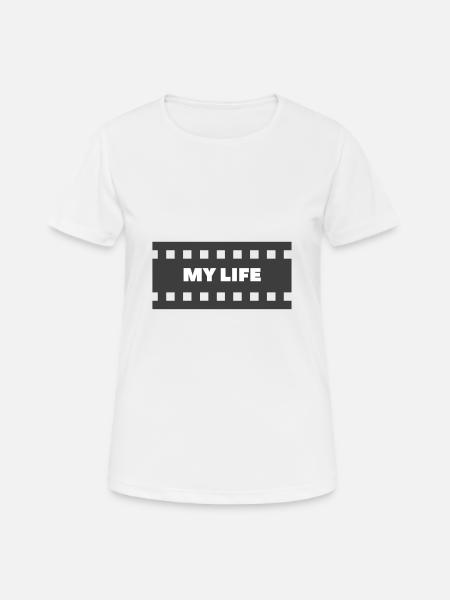 cinema - Frauen T-Shirt atmungsaktiv - Weiß