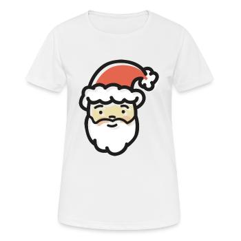 weihnachtsmann - Frauen T-Shirt atmungsaktiv - Weiß - Vorne - AI Model Female 172 dark (172cm)