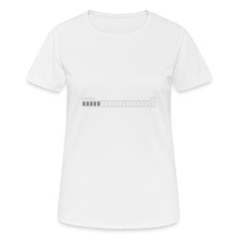 Loading bar 25%, bright - Women's Breathable T-Shirt - white - Front - AI Model Female 172 dark (172cm)