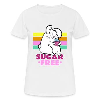 Sugar free - Women's Breathable T-Shirt - white - Front - AI Model Female 172 dark (172cm)