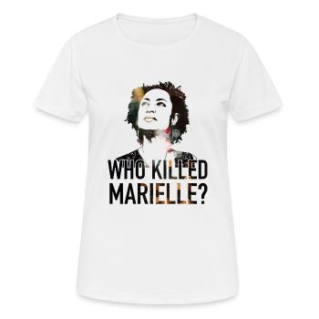 Qui a tué Marielle ? - T-shirt respirant Femme - blanc - Devant - AI Model Female 172 dark (172cm)