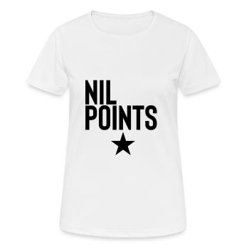 Eurovision Song Contest Nil Punkte - Frauen T-Shirt atmungsaktiv - Weiß - Vorne - AI Model Female 172 dark (172cm)