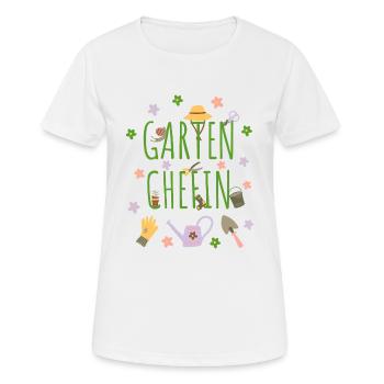 Garten Chefin Gärtnerin Geschenk Gartenarbeit Oma - Frauen T-Shirt atmungsaktiv - Weiß - Vorne - AI Model Female 172 dark (172cm)