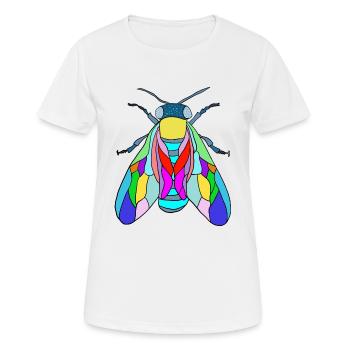 Fliege - Frauen T-Shirt atmungsaktiv - Weiß - Vorne - AI Model Female 172 dark (172cm)