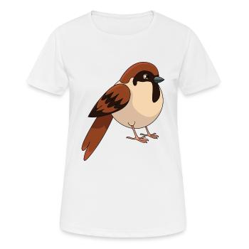 Moineau - T-shirt respirant Femme - blanc - Devant - AI Model Female 172 dark (172cm)