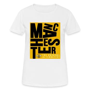 Manchester - T-shirt respirant Femme - blanc - Devant - AI Model Female 172 dark (172cm)