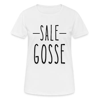 sale gosse - T-shirt respirant Femme - blanc - Devant - AI Model Female 172 dark (172cm)
