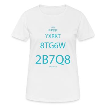 Destin - T-shirt respirant Femme - blanc - Devant - AI Model Female 172 dark (172cm)