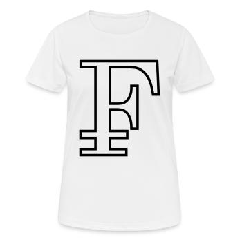 Franconian outline black - Women's Breathable T-Shirt - white - Front - AI Model Female 172 dark (172cm)