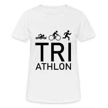 triathlon - T-shirt respirant Femme - blanc - Devant - AI Model Female 172 dark (172cm)