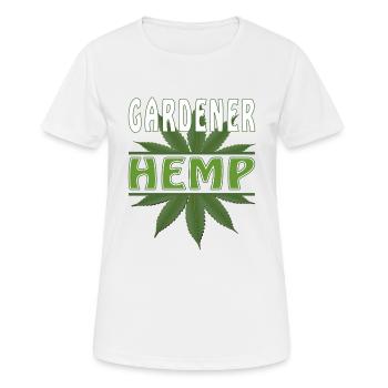 GARDENER HEMP - Women's Breathable T-Shirt - white - Front - AI Model Female 172 dark (172cm)