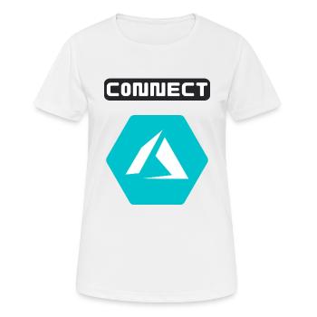 Personnes Internet Connect - T-shirt respirant Femme - blanc - Devant - AI Model Female 172 dark (172cm)