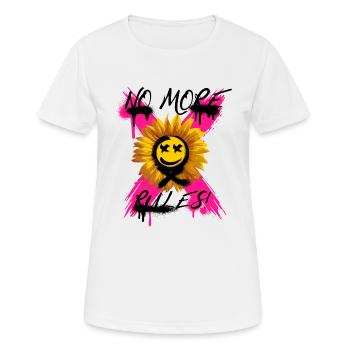 No More Rules a - Women's Breathable T-Shirt - white - Front - AI Model Female 172 dark (172cm)
