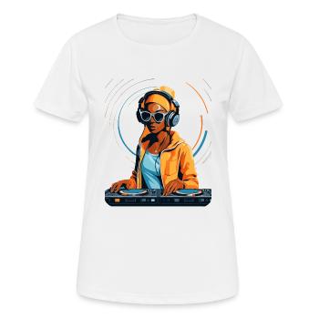 Le mix parfait pour votre musique - T-shirt respirant Femme - blanc - Devant - AI Model Female 172 dark (172cm)