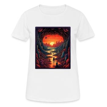 Voyage magique - T-shirt respirant Femme - blanc - Devant - AI Model Female 172 dark (172cm)