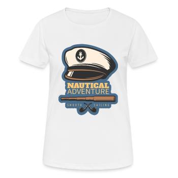 Wassersport - Frauen T-Shirt atmungsaktiv - Weiß - Vorne - AI Model Female 172 dark (172cm)