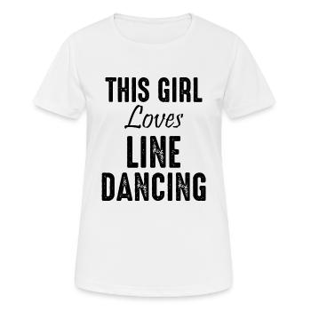Dancing Dance Music - Frauen T-Shirt atmungsaktiv - Weiß - Vorne - AI Model Female 172 dark (172cm)