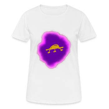 lila ufo - Frauen T-Shirt atmungsaktiv - Weiß - Vorne - AI Model Female 172 dark (172cm)