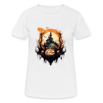 Halloween-Szene - Frauen T-Shirt atmungsaktiv - Weiß - Vorne - AI Model Female 172 dark (172cm)