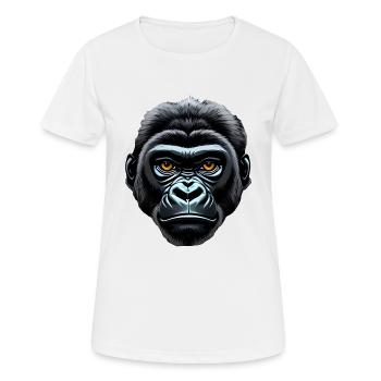 Gorilla - Women's Breathable T-Shirt - white - Front - AI Model Female 172 dark (172cm)