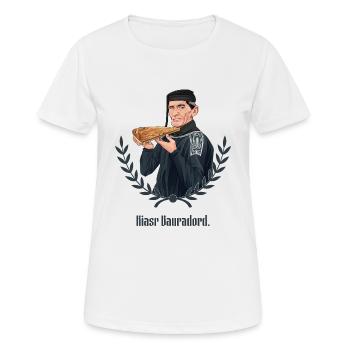 Rieser Grantler // Illustration - Frauen T-Shirt atmungsaktiv - Weiß - Vorne - AI Model Female 172 dark (172cm)