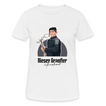 Rieser Grantler // Illustration - Frauen T-Shirt atmungsaktiv - Weiß - Vorne - AI Model Female 172 dark (172cm)