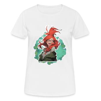 Mrs. Soline YouplaBoom - Women's Breathable T-Shirt - white - Front - AI Model Female 172 dark (172cm)