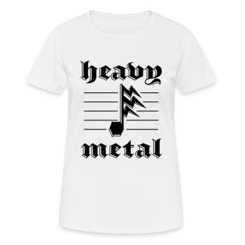 Heavy Metal autocollant Blitznote - T-shirt respirant Femme - blanc - Devant - AI Model Female 172 dark (172cm)