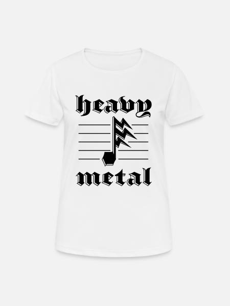 Heavy Metal Blitznote - Women's Breathable T-Shirt - white