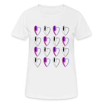 Imprimé numéro27. - T-shirt respirant Femme - blanc - Devant - AI Model Female 172 dark (172cm)