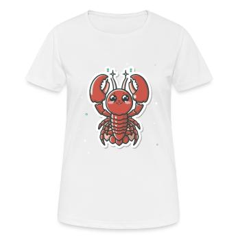 Lobster Lover - Women's Breathable T-Shirt - white - Front - AI Model Female 172 dark (172cm)