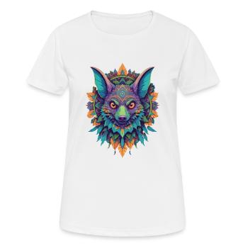 Flying Fox Mandala Design In Unique Style - Women's Breathable T-Shirt - white - Front - AI Model Female 172 dark (172cm)