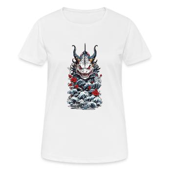Monstre marin Démon japonais Yokai Style - T-shirt respirant Femme - blanc - Devant - AI Model Female 172 dark (172cm)