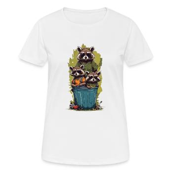 Drôle Poubelles Resident Family Streetwear - T-shirt respirant Femme - blanc - Devant - AI Model Female 172 dark (172cm)