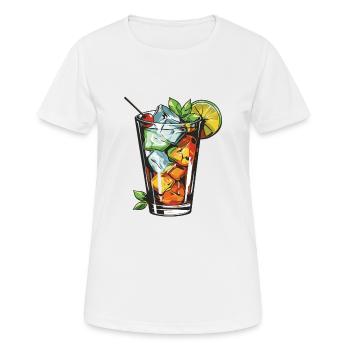 Limonade Getränk - Frauen T-Shirt atmungsaktiv - Weiß - Vorne - AI Model Female 172 dark (172cm)
