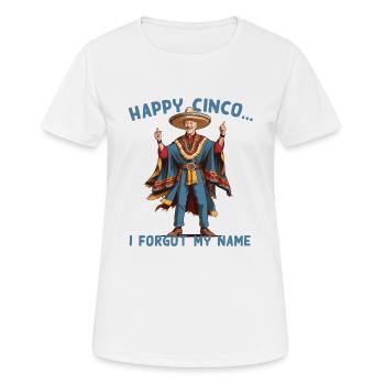 Lustig Verwirrter Präsident Mexikanischer Feiertag - Frauen T-Shirt atmungsaktiv - Weiß - Vorne - AI Model Female 172 dark (172cm)