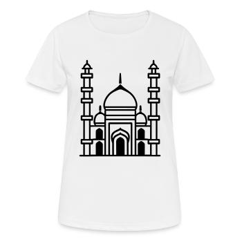 Moschee - Frauen T-Shirt atmungsaktiv - Weiß - Vorne - AI Model Female 172 dark (172cm)