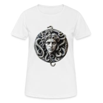 Medusa Snake - Women's Breathable T-Shirt - white - Front - AI Model Female 172 dark (172cm)