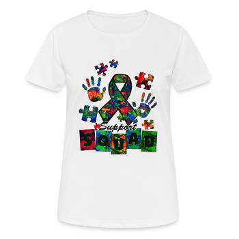 Autisme Super-héros Soignant Puzzle Enfants Anormaux - T-shirt respirant Femme - blanc - Devant - AI Model Female 172 dark (172cm)