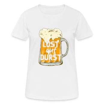 Soif de buveurs de bière enthousiastes - T-shirt respirant Femme - blanc - Devant - AI Model Female 172 dark (172cm)