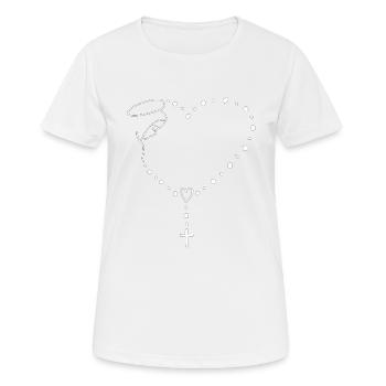 Jungfrau Maria Jesus Bibel Christliche Religion Madona - Frauen T-Shirt atmungsaktiv - Weiß - Vorne - AI Model Female 172 dark (172cm)