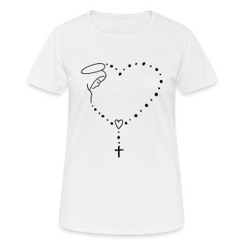 Jungfrau Maria Jesus Bibel Christliche Religion Madona - Frauen T-Shirt atmungsaktiv - Weiß - Vorne - AI Model Female 172 dark (172cm)