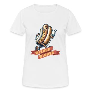 Wiener Winner 4th Of July Memorial Day - Women's Breathable T-Shirt - white - Front - AI Model Female 172 dark (172cm)