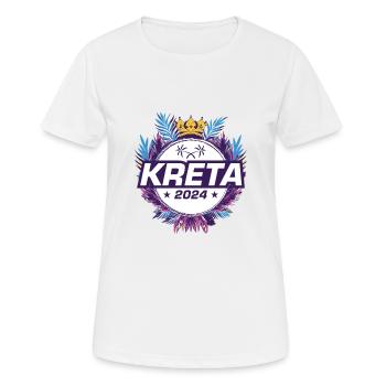 Crete 2024 - Women's Breathable T-Shirt - white - Front - AI Model Female 172 dark (172cm)