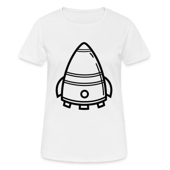soucoupe volante - T-shirt respirant Femme - blanc - Devant - AI Model Female 172 dark (172cm)
