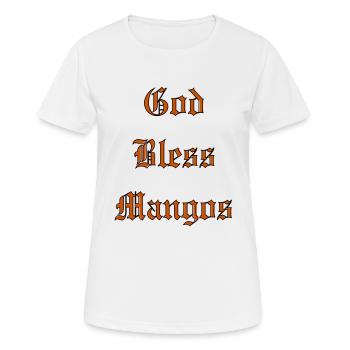 Que Dieu bénisse les mangues - T-shirt respirant Femme - blanc - Devant - AI Model Female 172 dark (172cm)