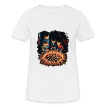 Rituels d’invocation occulte Rétro Vintage Design - T-shirt respirant Femme - blanc - Devant - AI Model Female 172 dark (172cm)