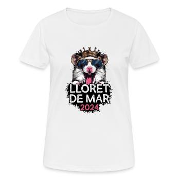 Lloret De Mar 2024 Party Hamster - Frauen T-Shirt atmungsaktiv - Weiß - Vorne - AI Model Female 172 dark (172cm)