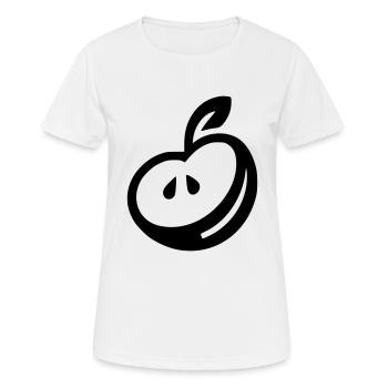 Pomme - T-shirt respirant Femme - blanc - Devant - AI Model Female 172 dark (172cm)